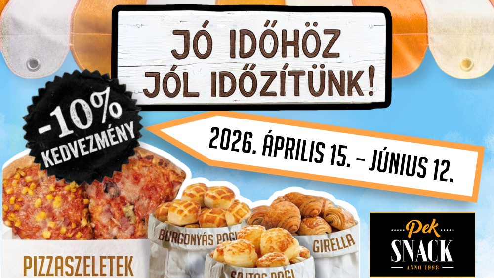 10% kedvezmény közel 2 hónapon át!