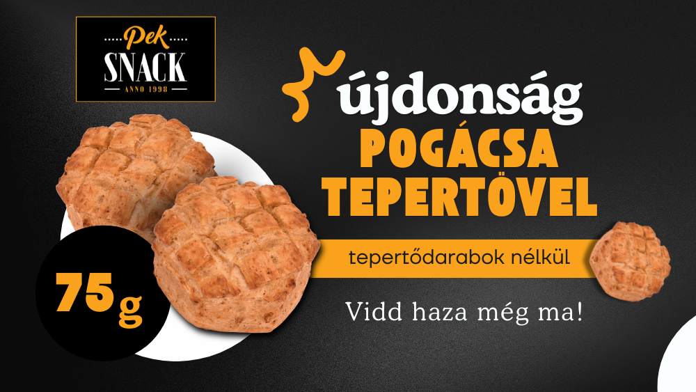 Újdonság: Pogácsa tepertővel