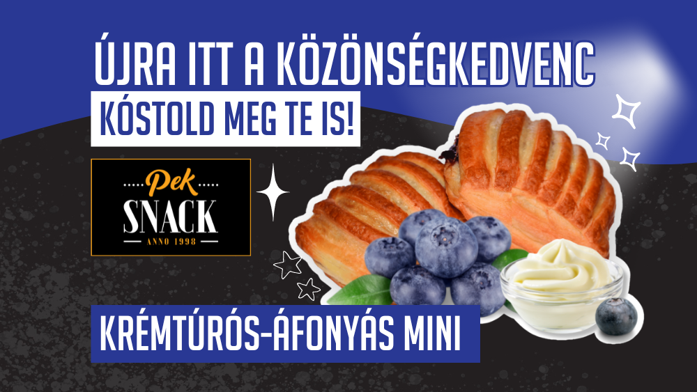 ÚJRA ITT A KRÉMTÚRÓS-ÁFONYÁS MINI