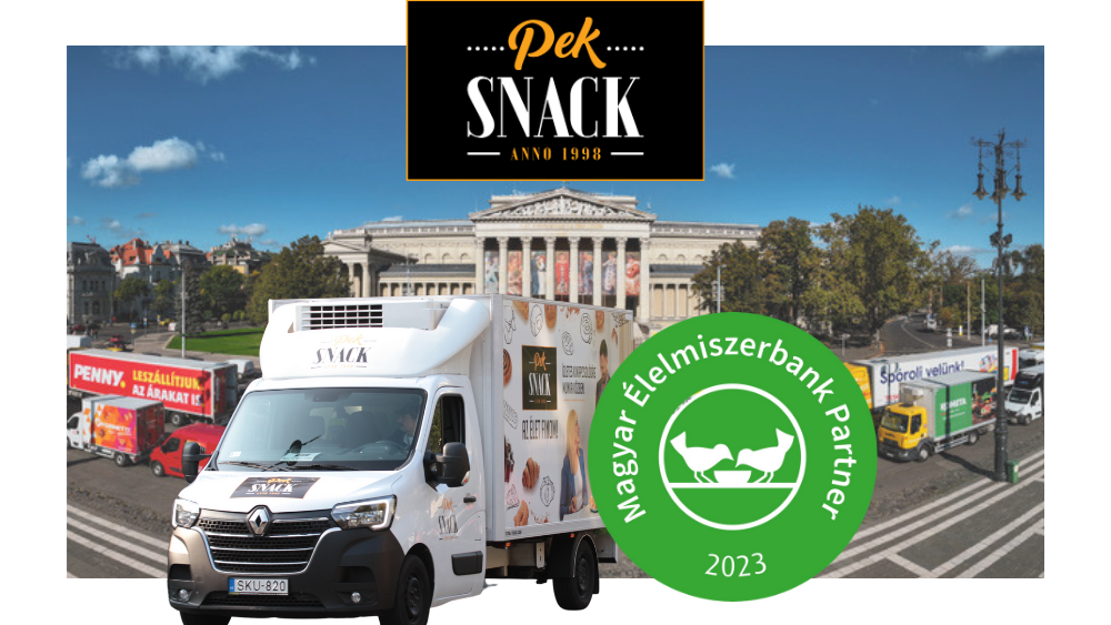 A Pek-Snack ebben az évben ismét élelmiszeradománnyal támogatta az adománykonvojt!