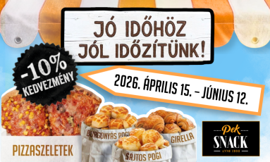 10% kedvezmény közel 2 hónapon át!