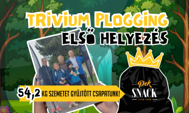 Ismét első helyezést értünk el a Trivium Plogging szemétszedő versenyén!