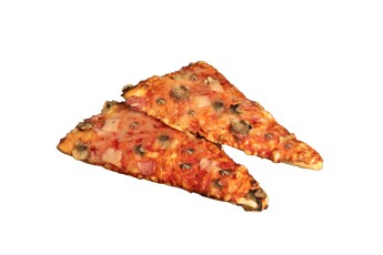 Sonkás- gombás pizzaszelet