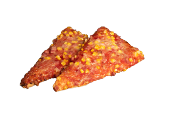 Sonkás-kukoricás pizzaszelet
